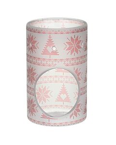 Yankee Candle Red Nordic Frosted Glass Melt Warmer